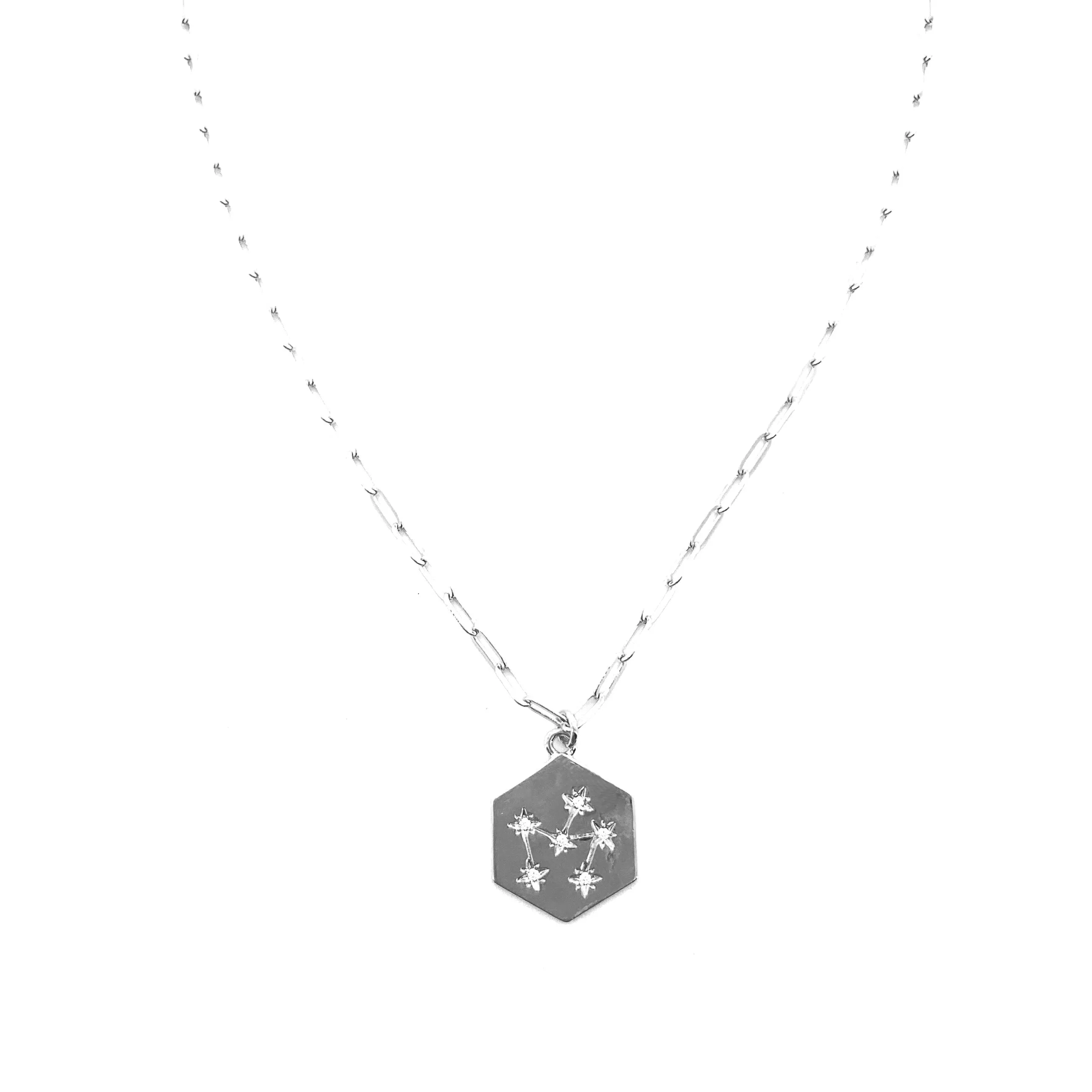 Women's CZ Starburst Necklace