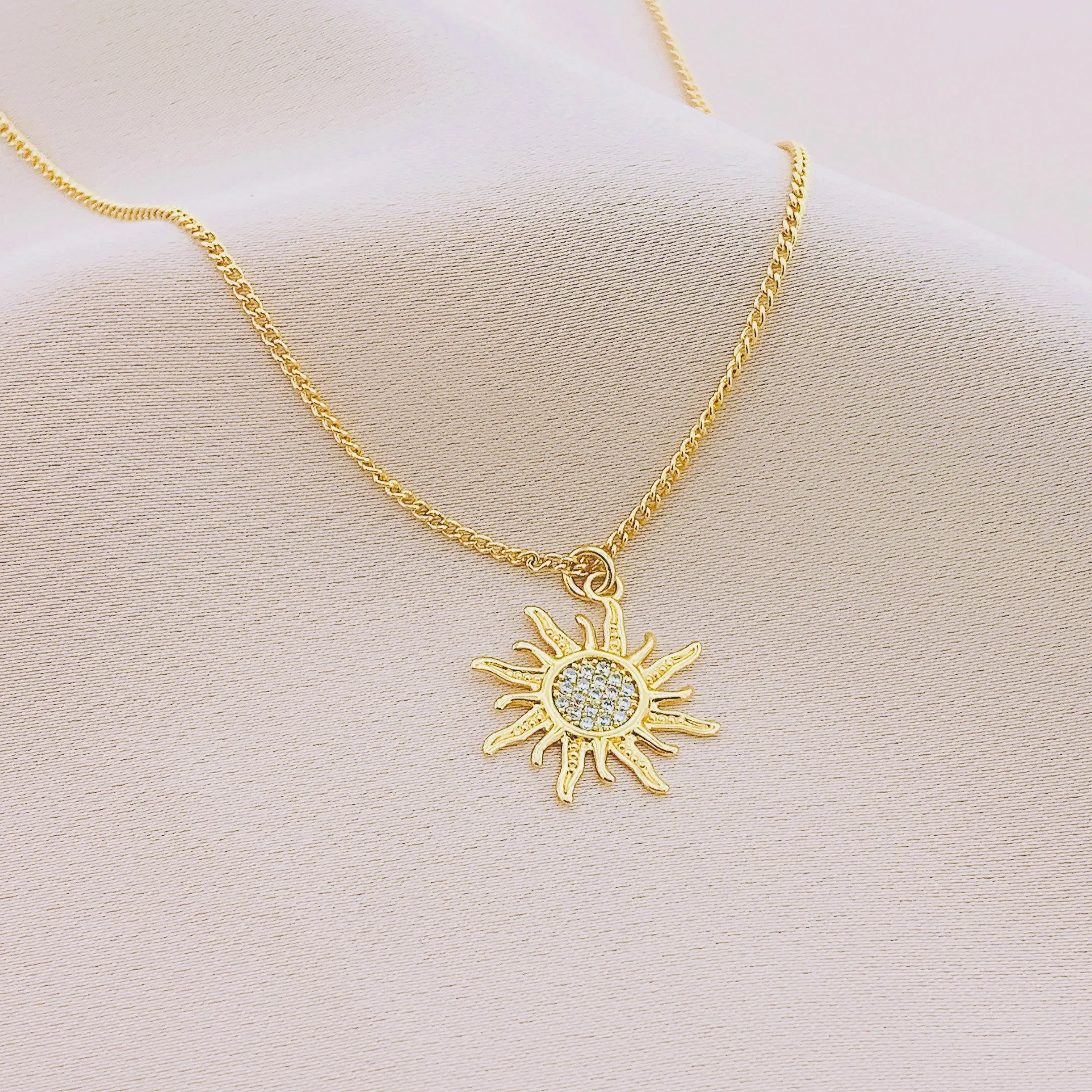 Women's CZ Sunshine Necklace