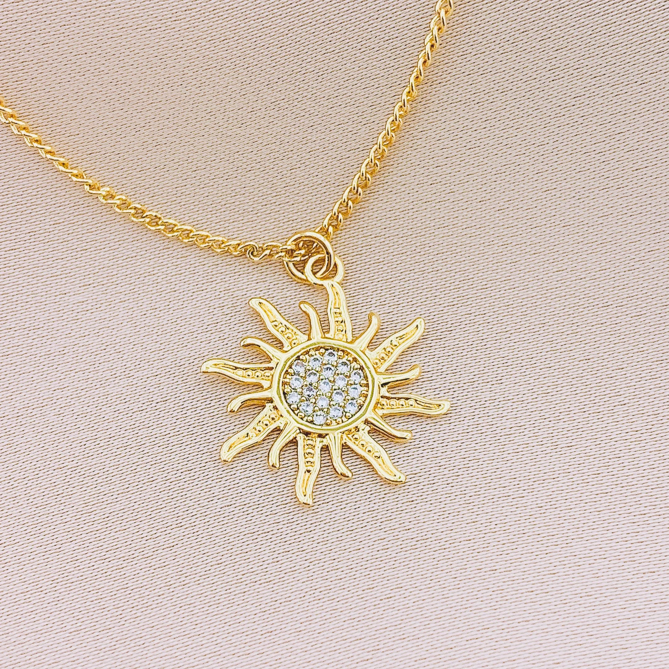 Women's CZ Sunshine Necklace