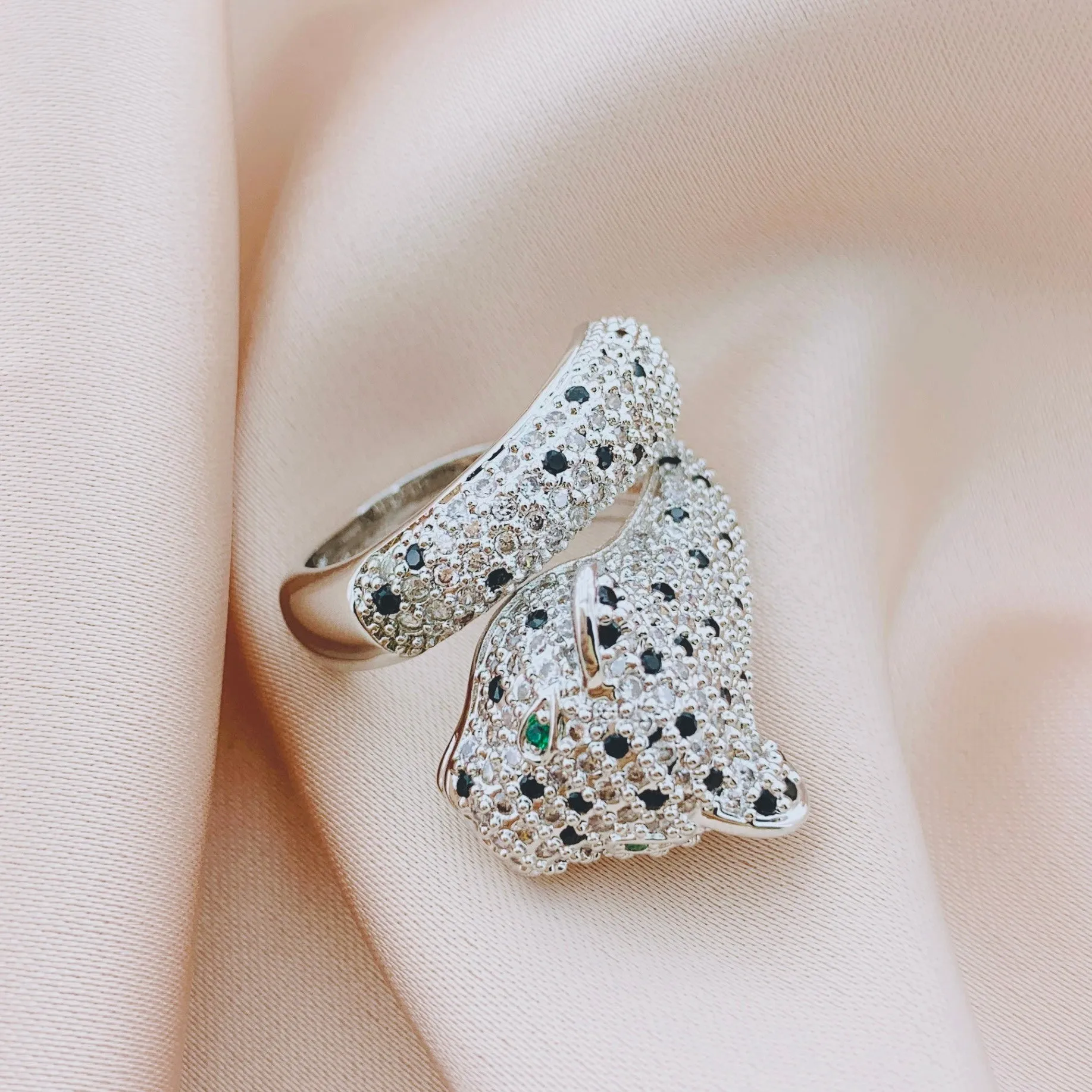 Women's Fashion Leopard CZ  Ring