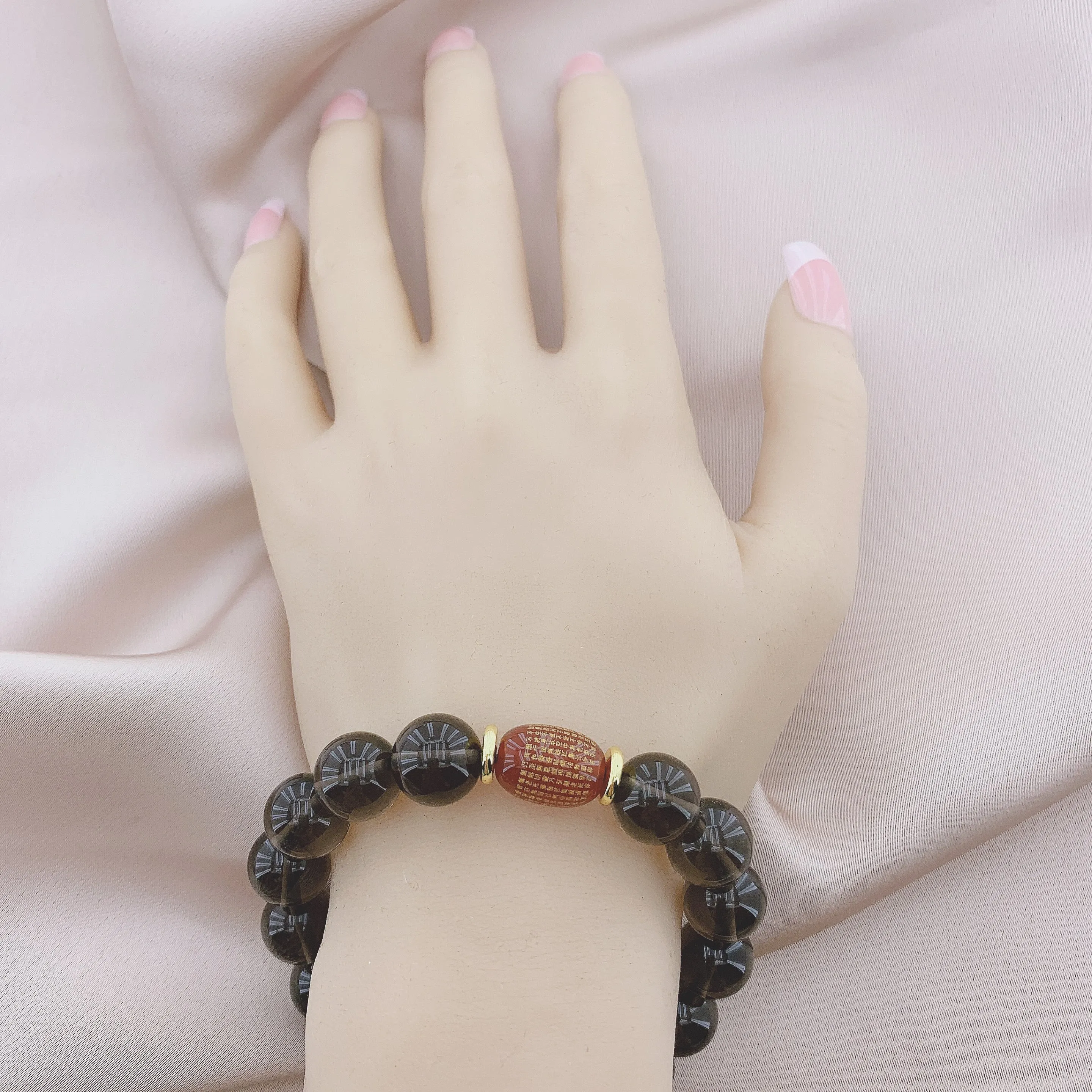 Women's Fashion Tea-coloured Crystal Beads Gemstone Bracelets