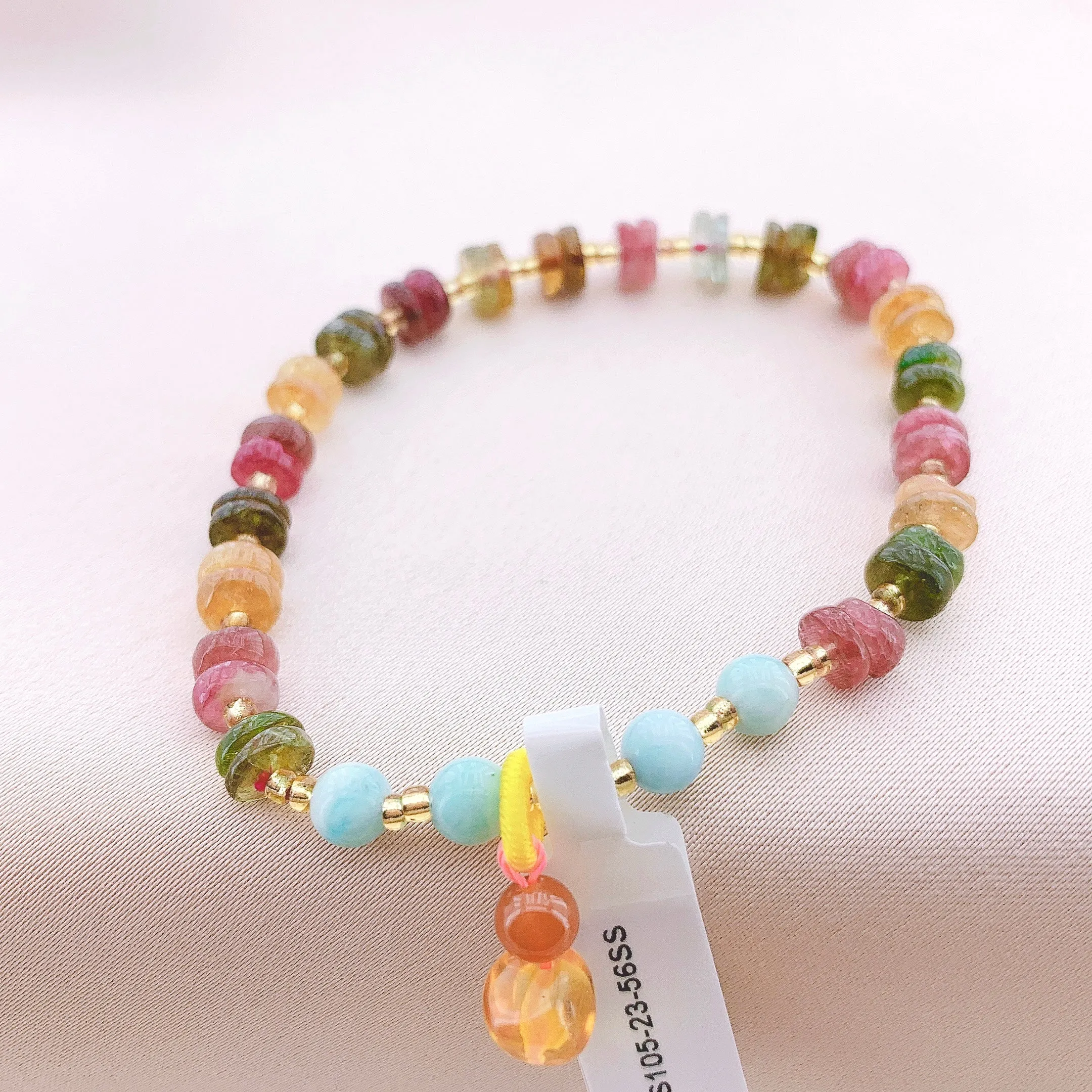 Women's Fashion Tourmaline Beads Gemstone Bracelet